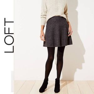 LOFT Textured Flippy Skirt